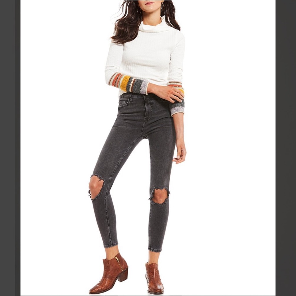 Free People Busted Knee Skinny